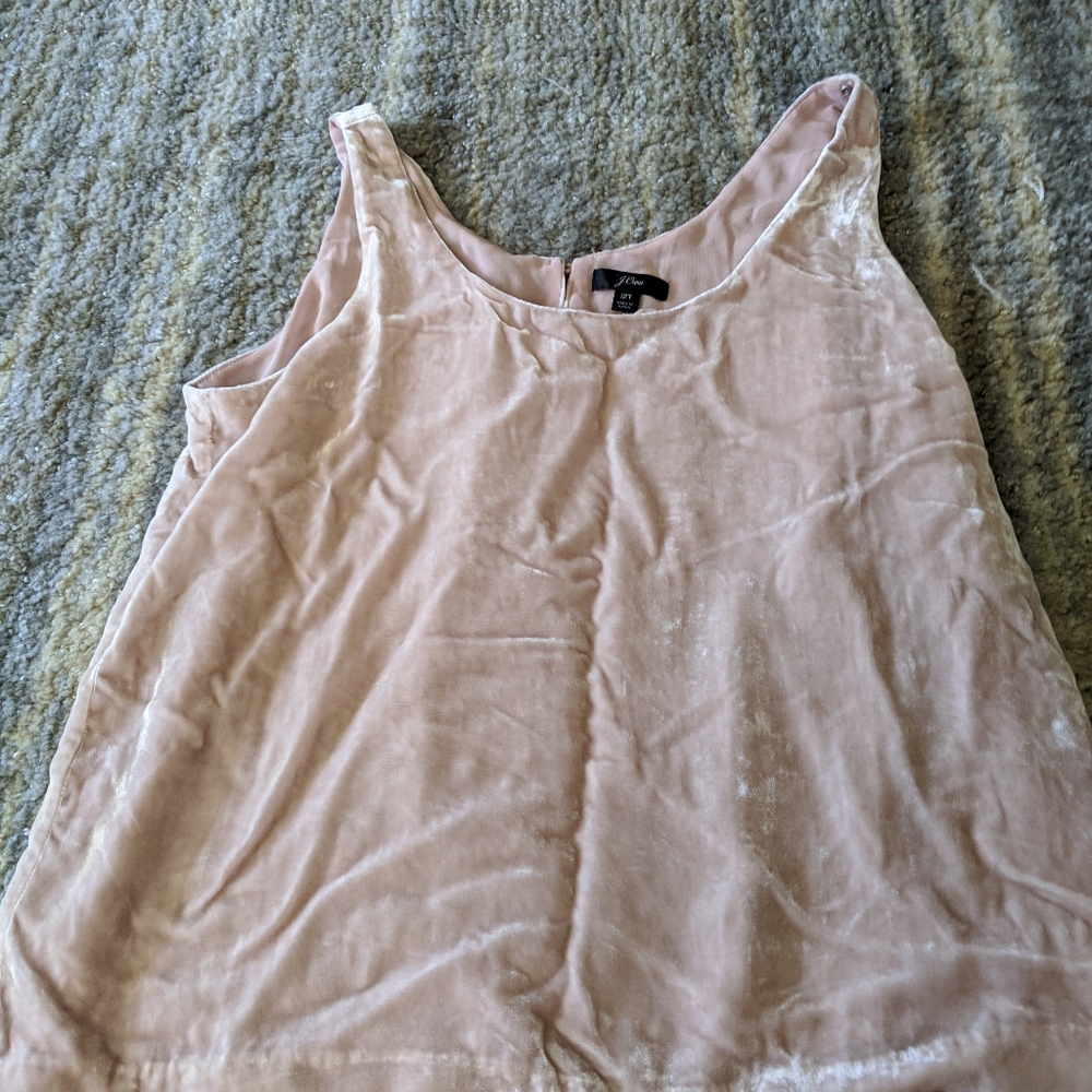 JCrew velvet tank